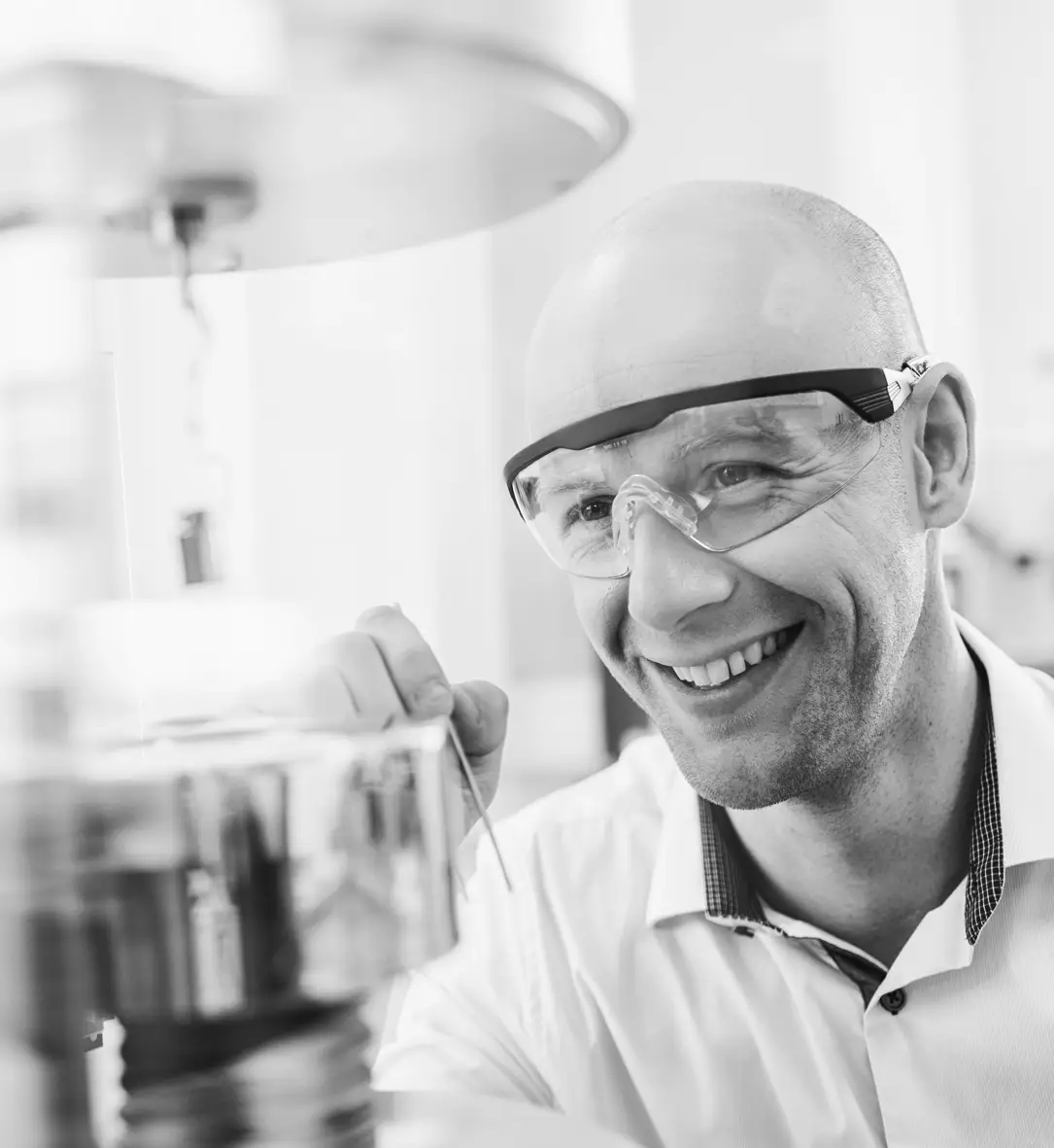 Scientist working in laboratory