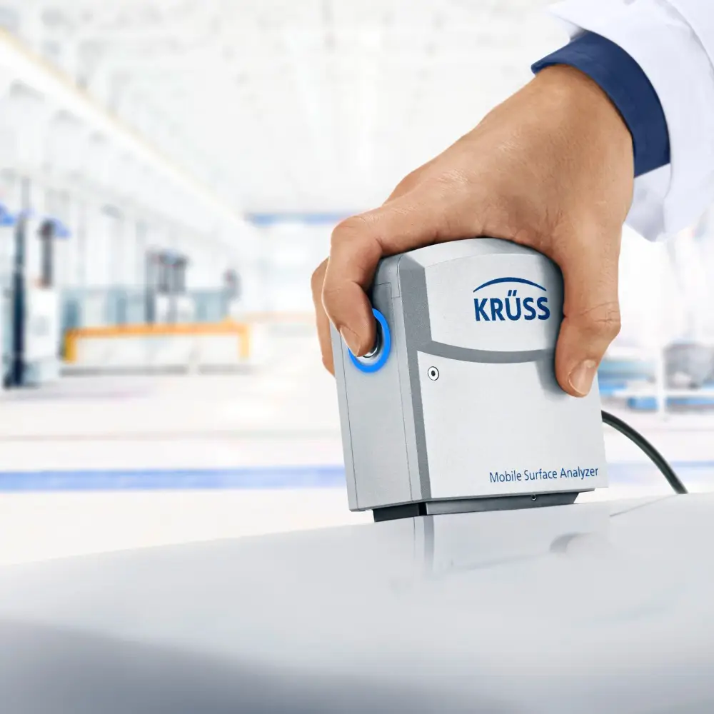 Kruss mobile surface analyzer for metal testing