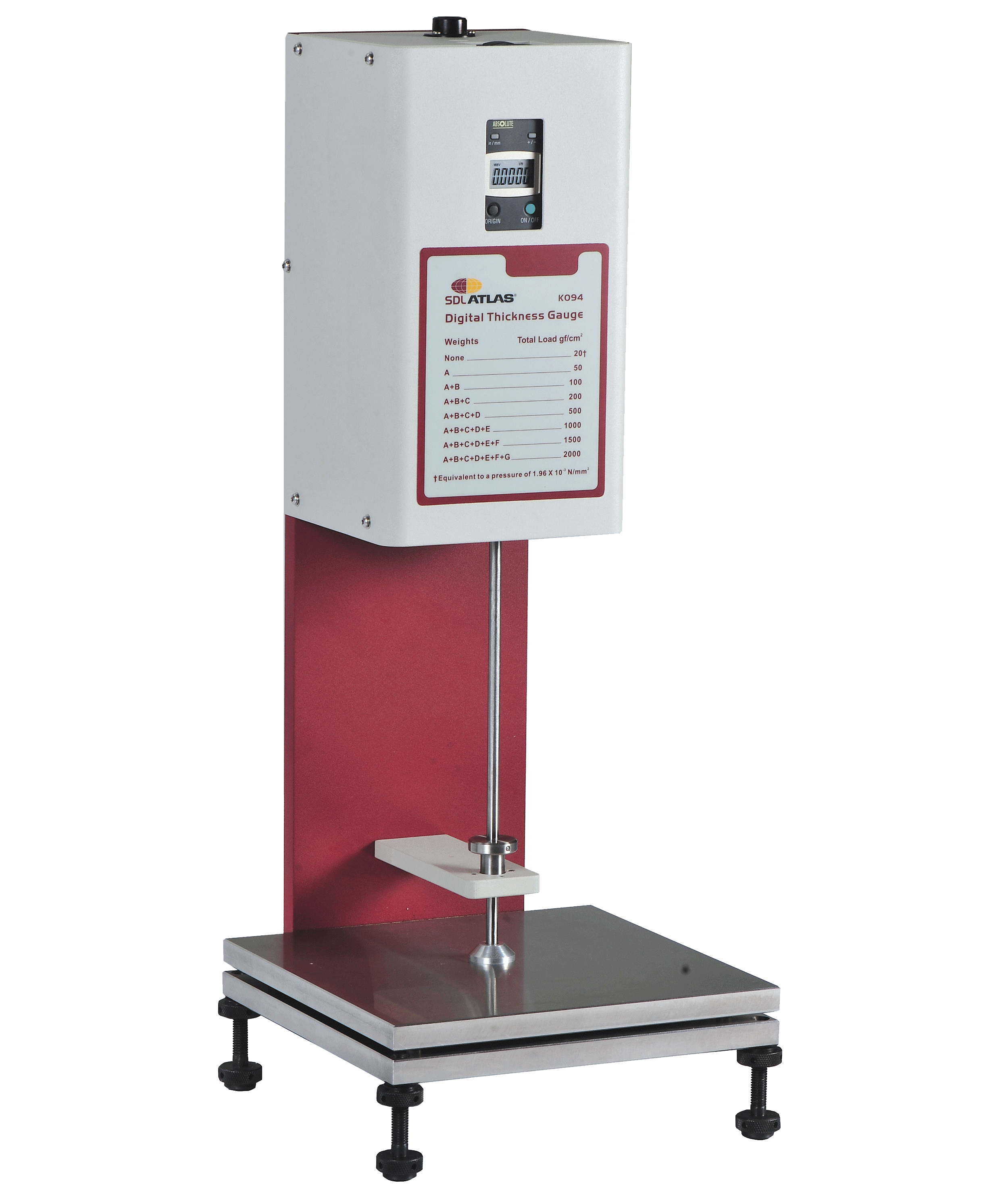 Digital Thickness Gauge - Textile Testing Products - SDL Atlas